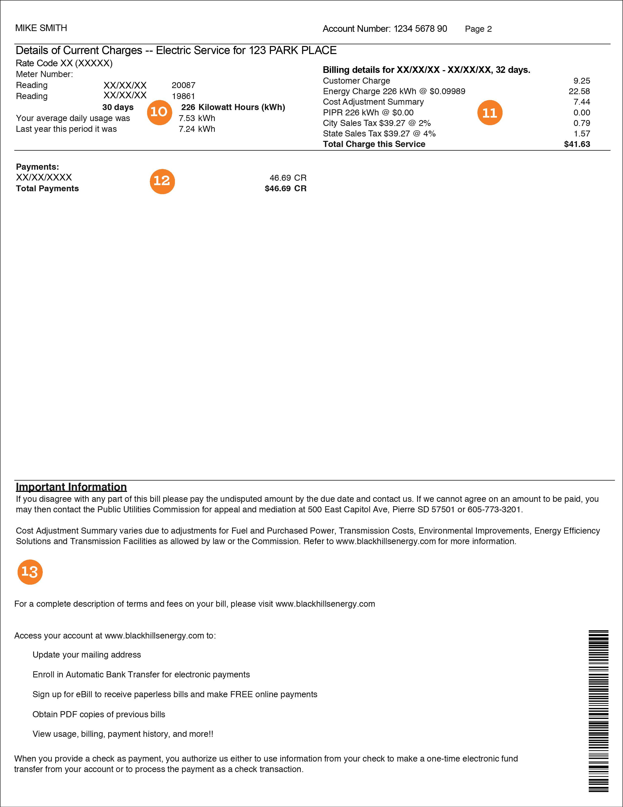 Understand your bill | Black Hills Energy