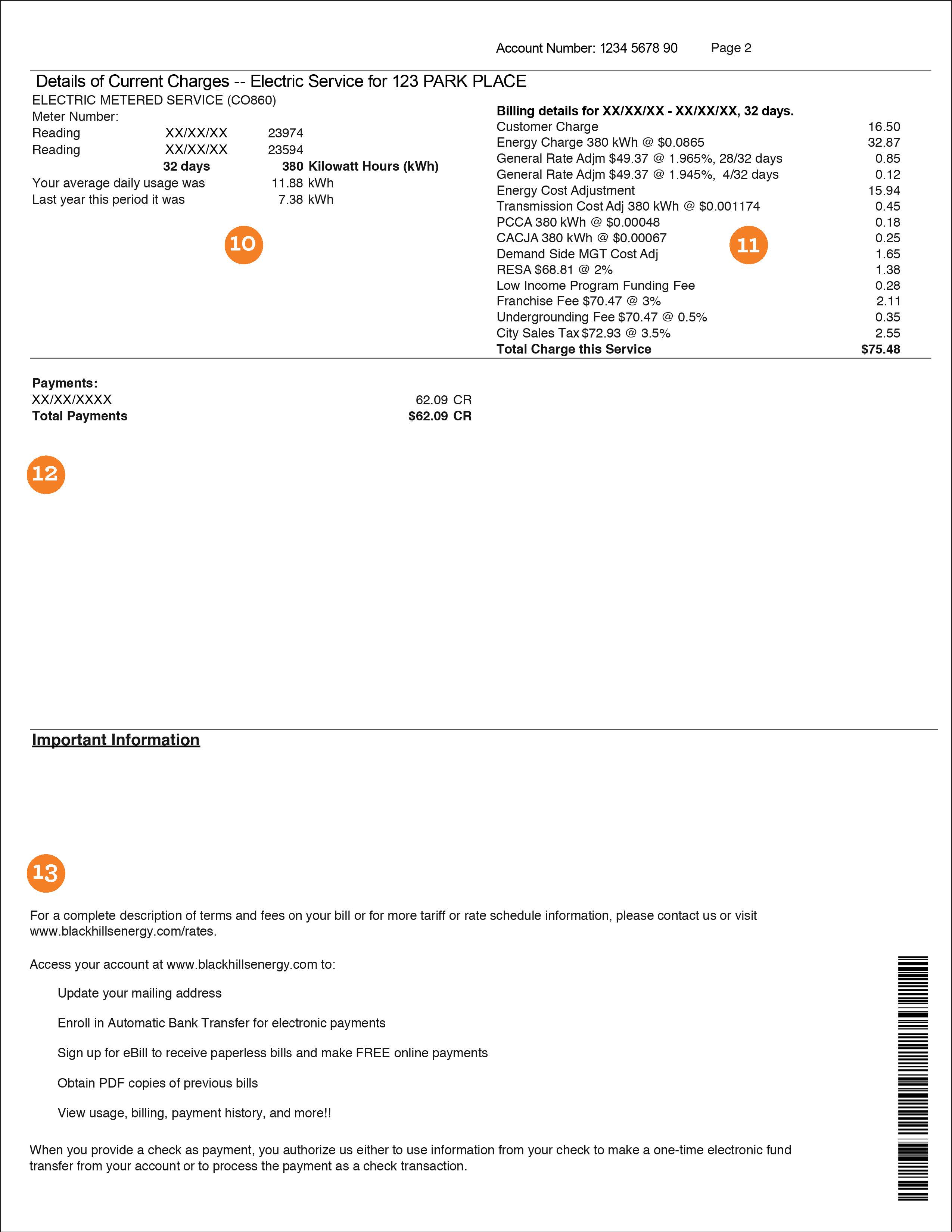 Understand your bill | Black Hills Energy