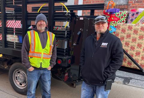 Black Hills Energy Ambassadors adopted a family for Christmas