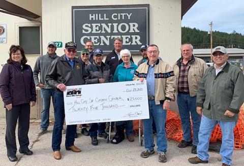 hill city senior center check presentation