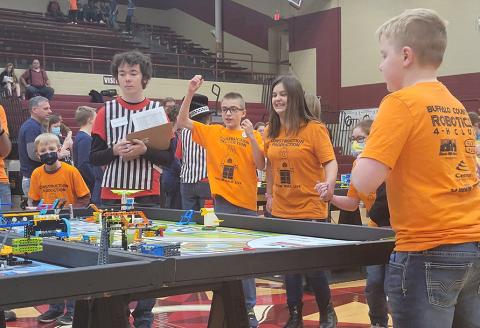 Youth Lego Robotics Construction Production team