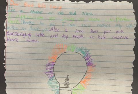 student thank you note