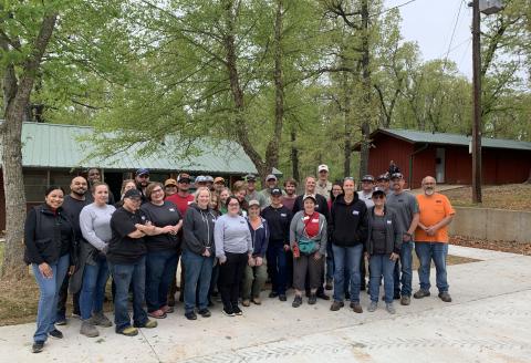 Camp NOARK Earth Day clean up