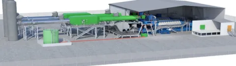 Lange II Generating Station computer rendering